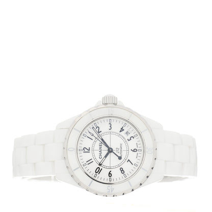 Chanel Stainless Steel Ceramic 38mm J12 Automatic Watch White 2 of 4
