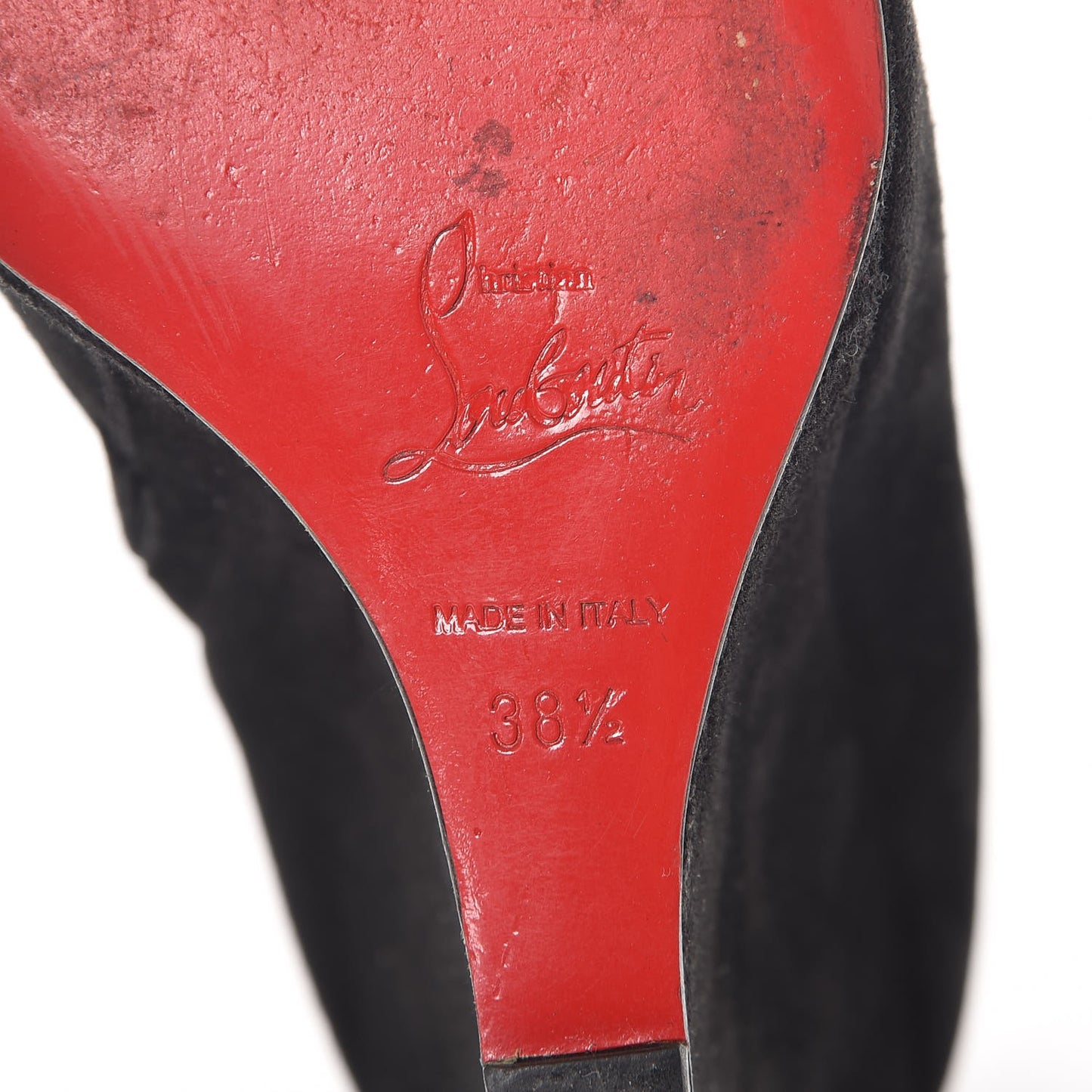 Suede Belle Zeppa 100 Wedge Ankle Boots 38.5 Black