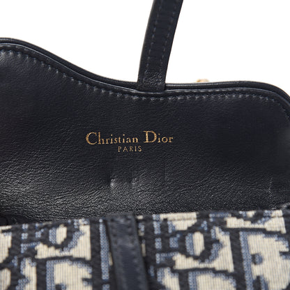 Christian Dior Oblique Nano Saddle Chain Pouch Blue 5 of 8