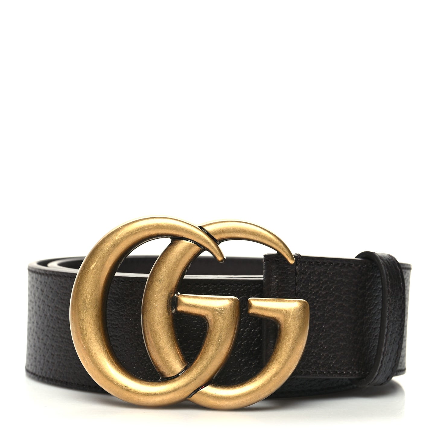 Textured Dollar Calfskin Double G 40mm Belt 70 28 Black