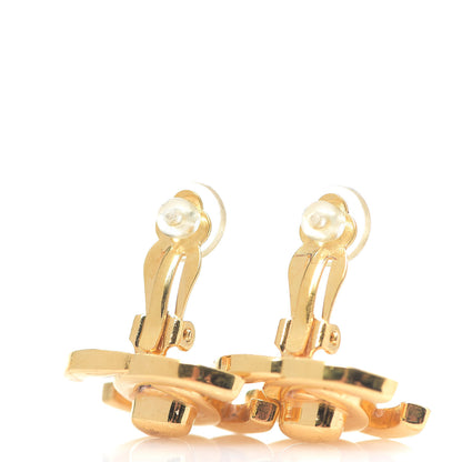 Chanel Metal CC Turnlock Clip On Earrings Gold 2 of 3