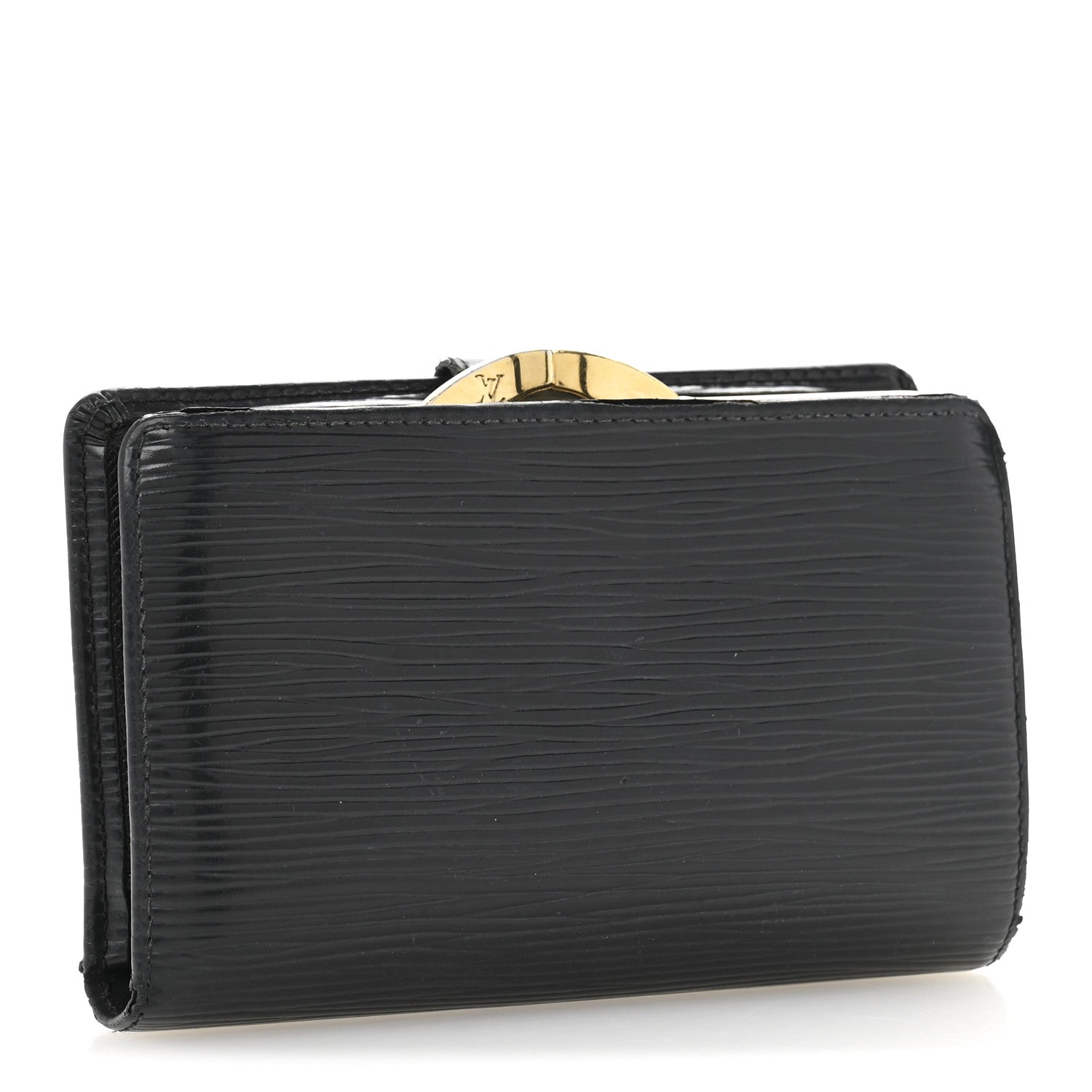 Louis Vuitton Epi French Purse Wallet Black 3 of 10