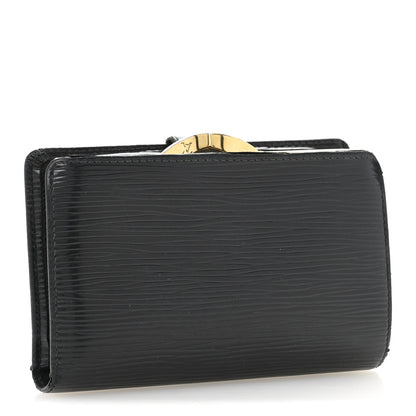 Louis Vuitton Epi French Purse Wallet Black 3 of 10