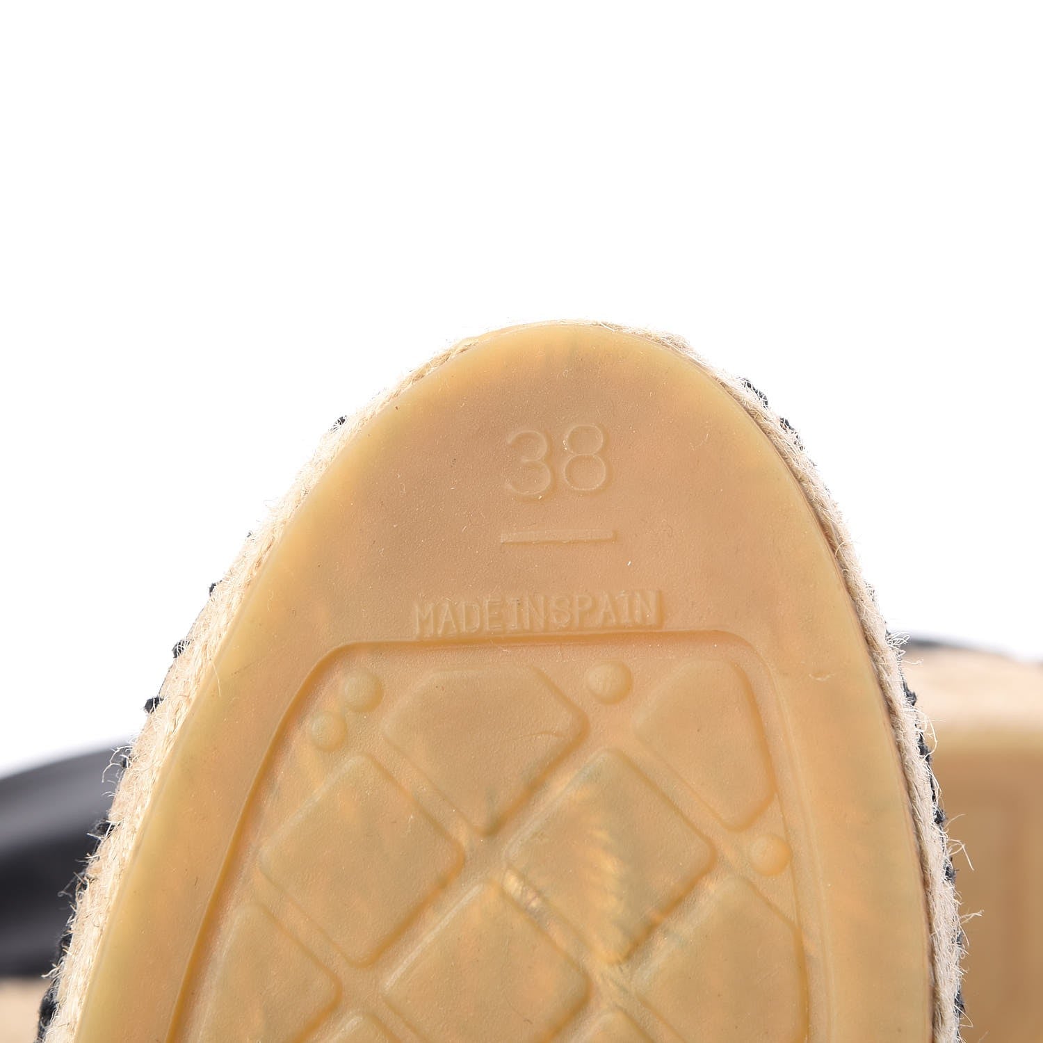 Chanel Lambskin Quilted CC Espadrilles 38 Black 7 of 10