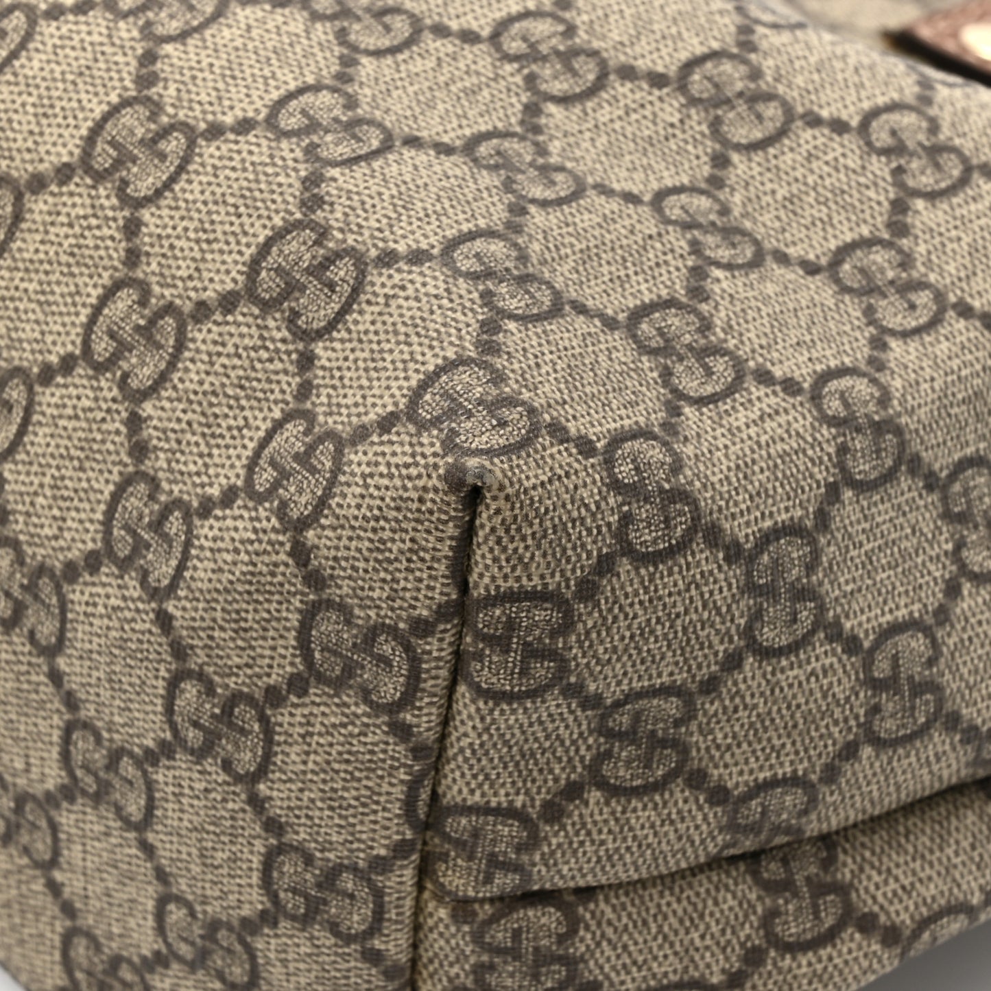GG Plus Monogram Medium Signature Web Loop Tote Light Brown