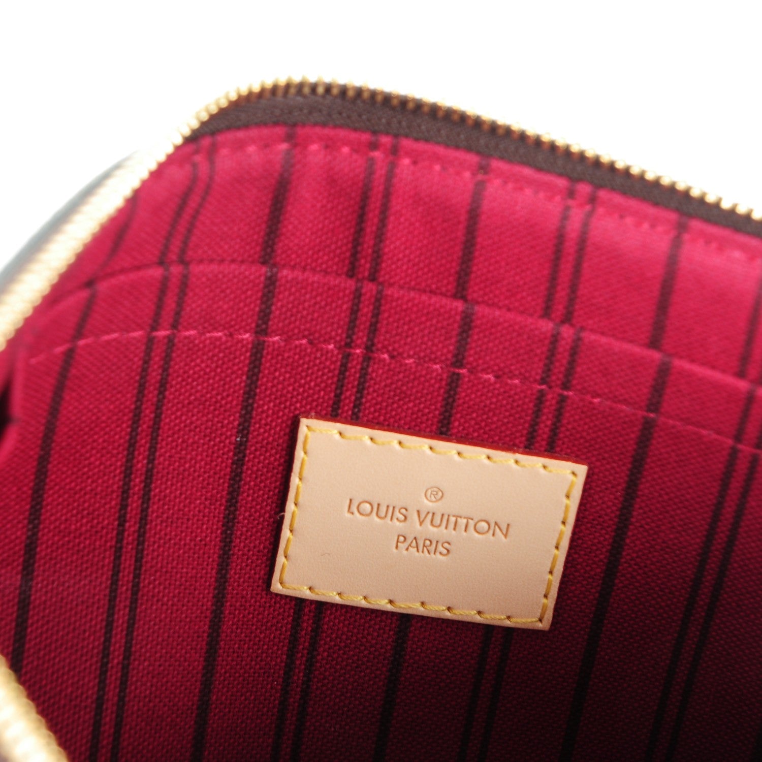 Louis Vuitton Monogram Neverfull MM GM Pochette Fuchsia 6 of 8