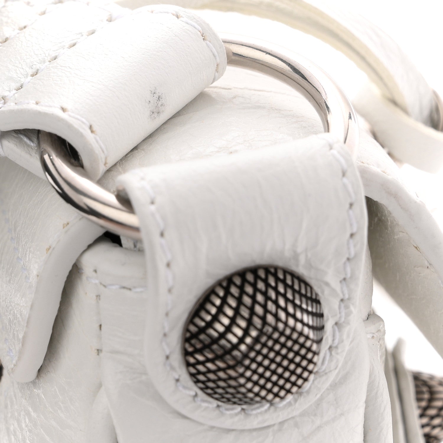 Balenciaga Agneau Arena Le Cagole Sling Bag XS Optic White 11 of 11