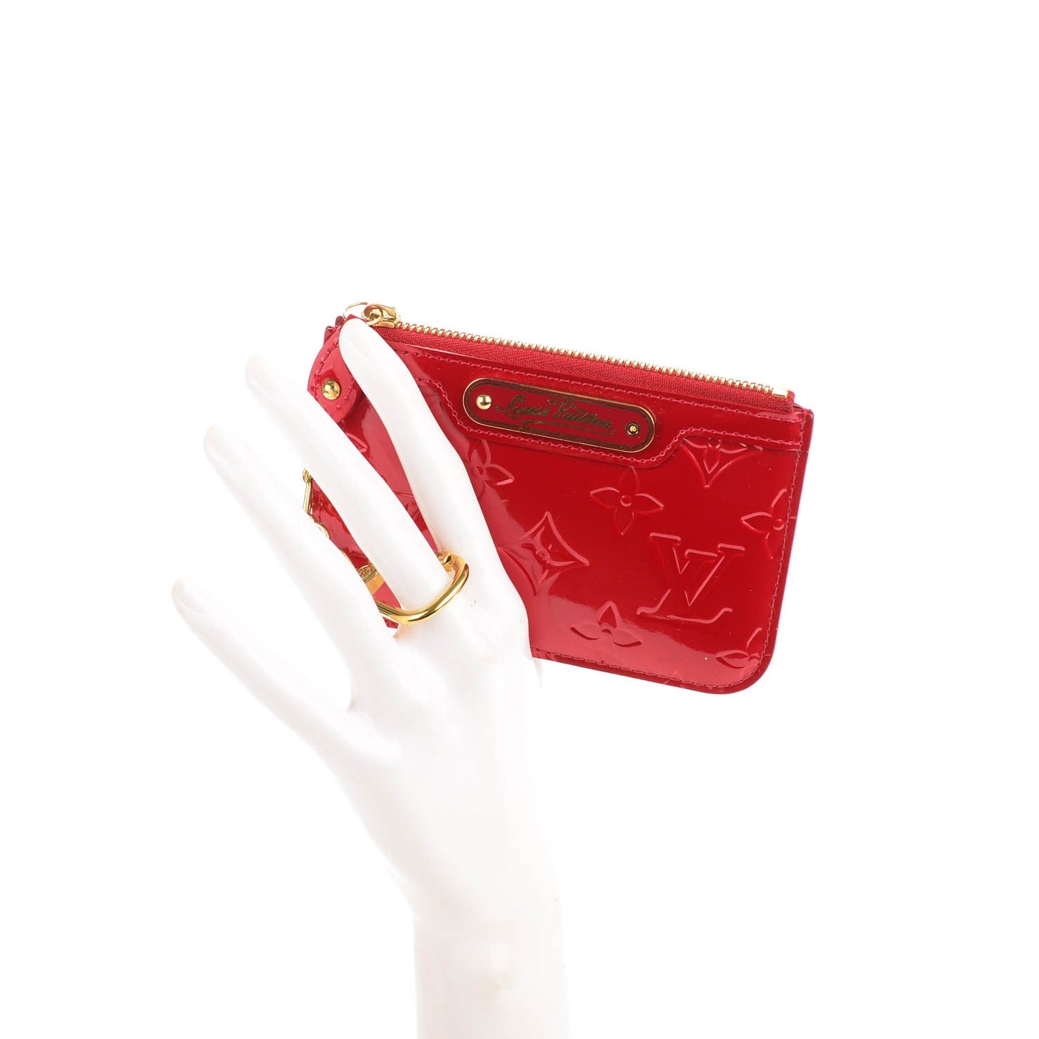 Louis Vuitton Vernis Key Pouch Pomme D'Amour 2 of 8