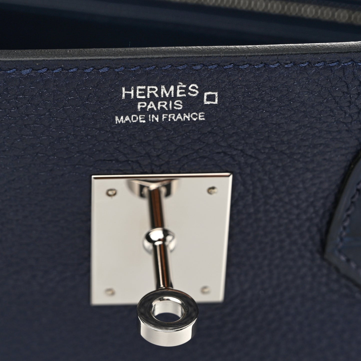 Togo Matte Alligator Birkin Touch 30 Bleu Nuit Bleu Indigo