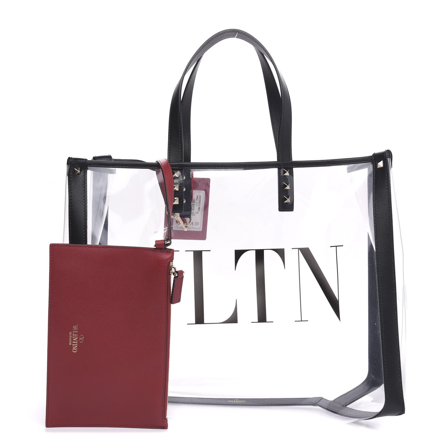 Valentino Garavani Plexy VLTN Shopping Bag Transparent 1 of 8