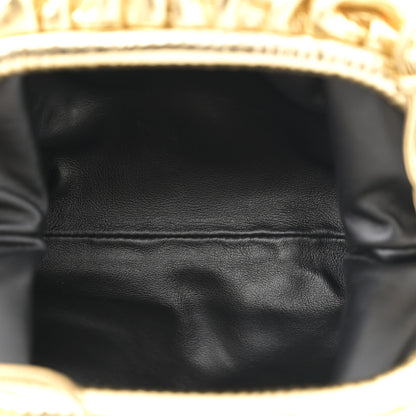 Bottega Veneta Metallic Bark Calfskin The Mini Pouch Gold 5 of 12
