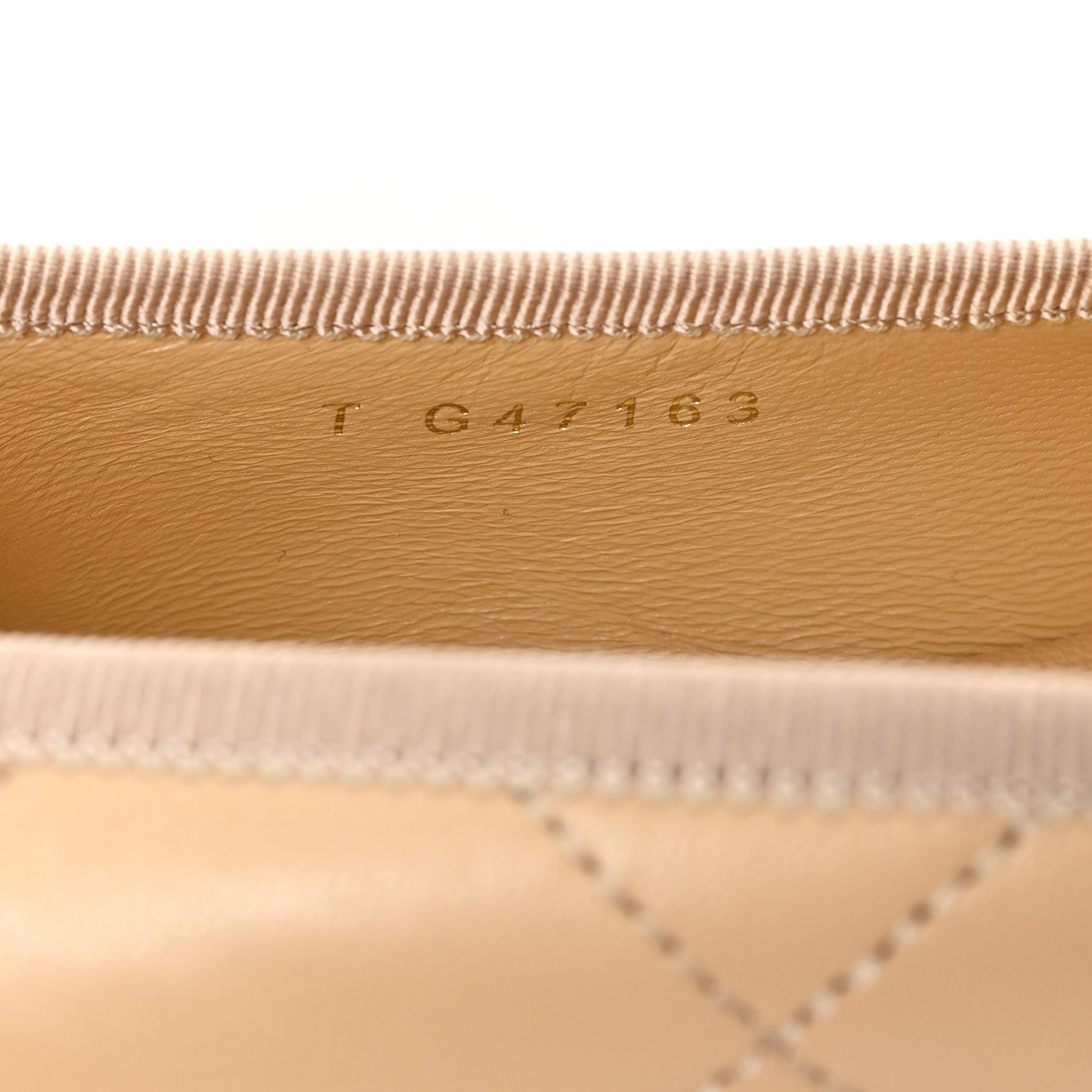 Chanel Lambskin Quilted CC Cambon Ballet Flats 39.5 Beige Black 9 of 10
