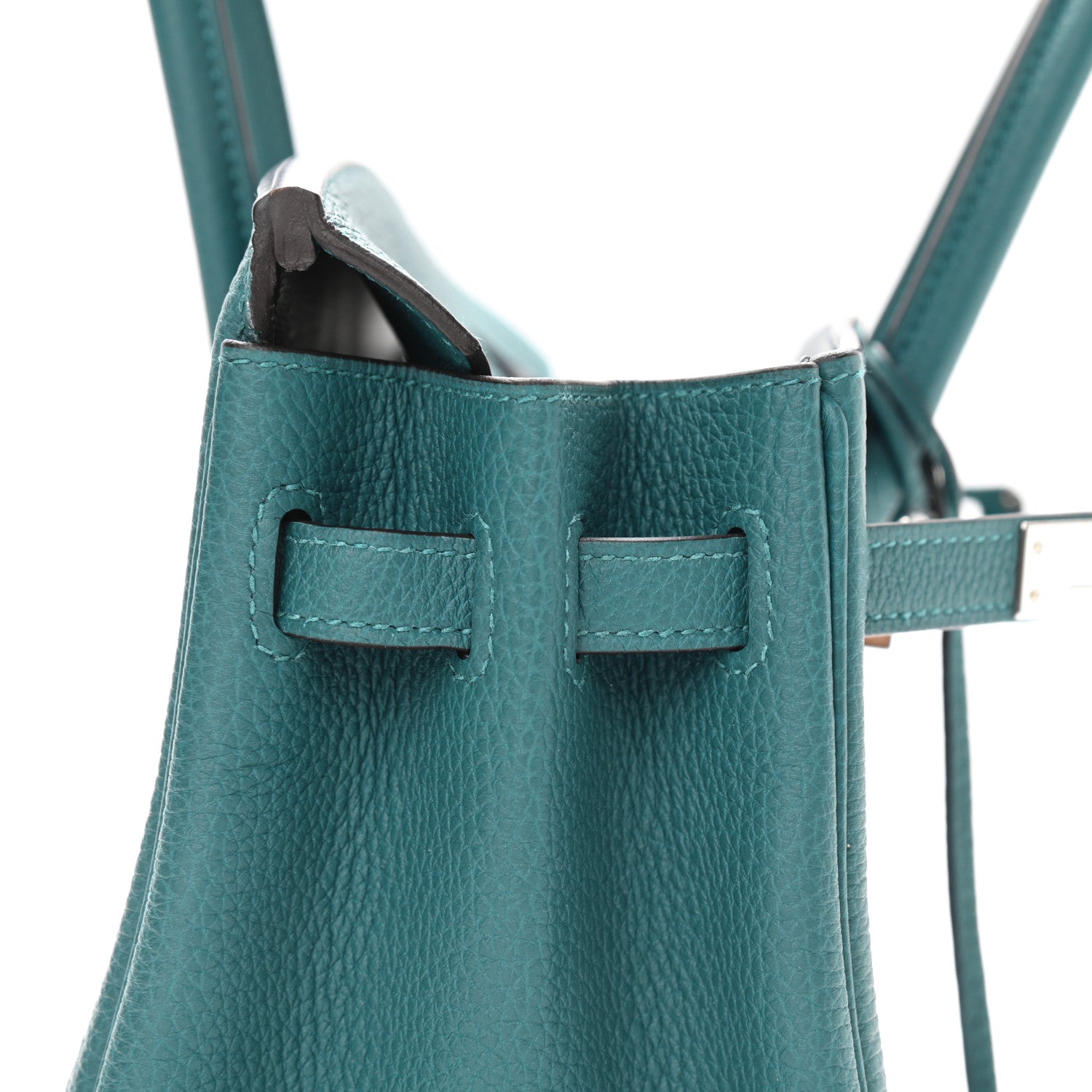 Hermes Togo Verso Birkin 25 Vert Bosphore Bleu Ocean 12 of 32