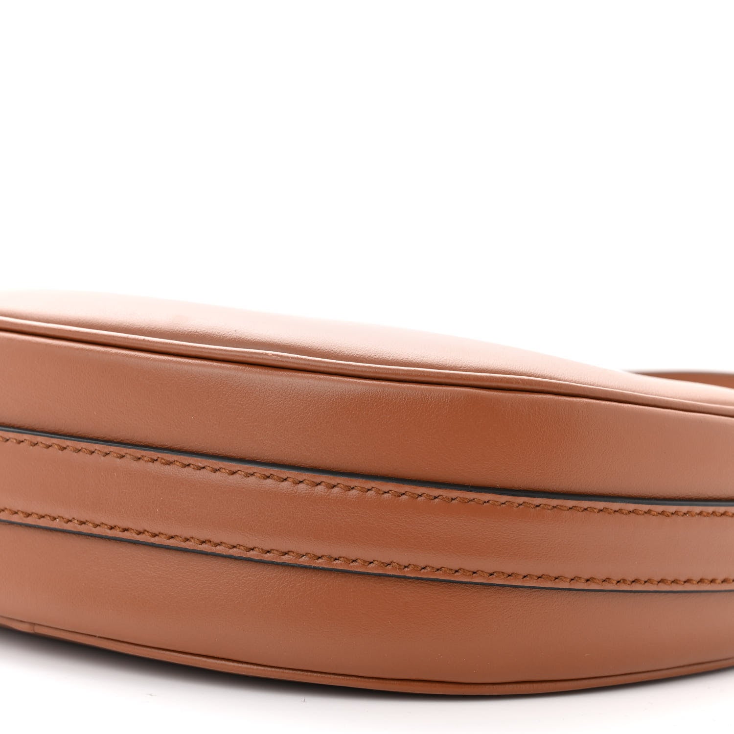 Prada Soft Calfskin Arque Shoulder Bag Cognac 9 of 9