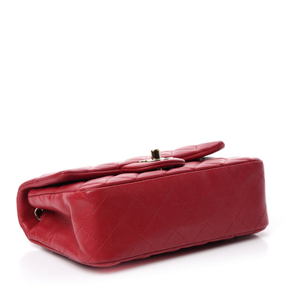 Chanel Lambskin Quilted Mini Rectangular Flap Red 4 of 13