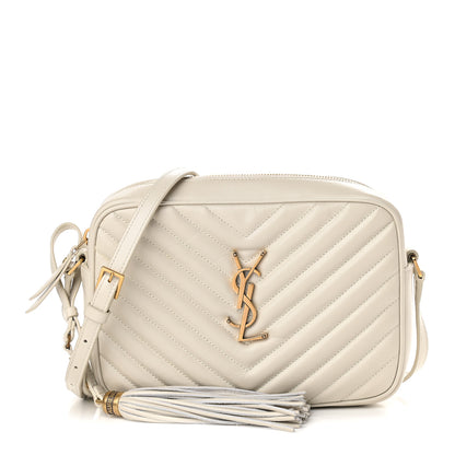 Saint Laurent Calfskin Matelasse Monogram Lou Camera Bag Crema Soft 1 of 10