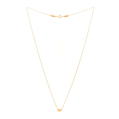 Tiffany 18K Yellow Gold 6.5mm Elsa Peretti Bean Pendant Necklace 3 of 4