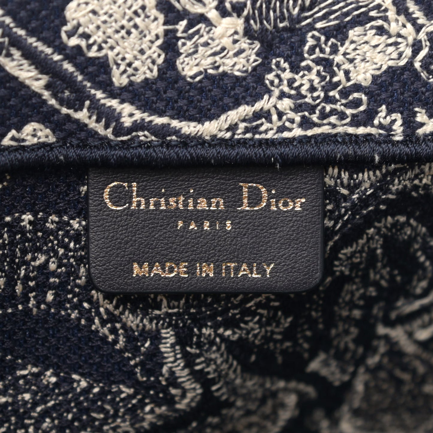 Canvas Embroidered Large Dioriviera Toile De Jouy Reverse Book Tote Blue