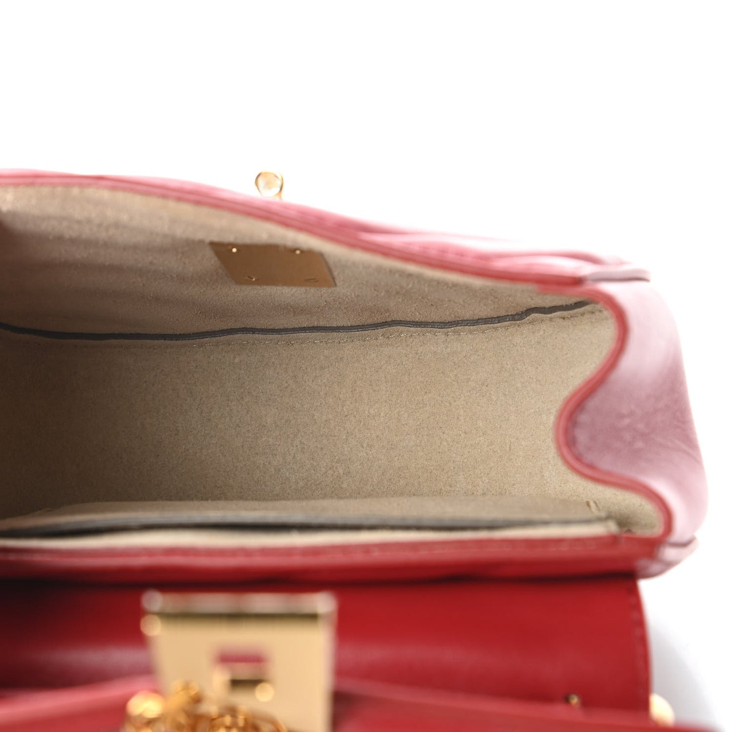 Calfskin Quilted Mini Drew Bijou Shoulder Bag Dahlia Red
