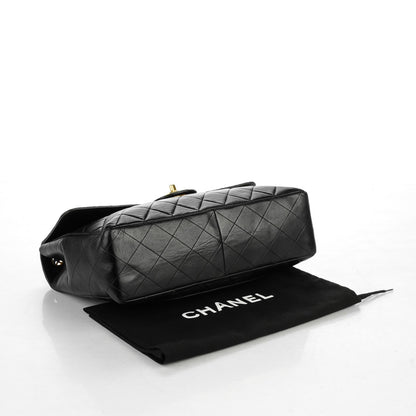 Chanel Lambskin Quilted Jumbo Single Flap Black 4 of 8
