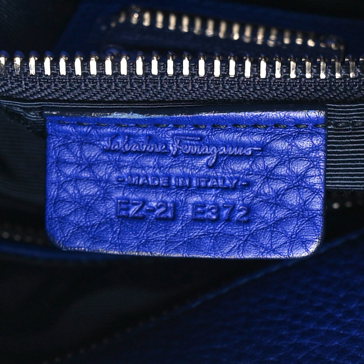 Salvatore Ferragamo Calfskin Gancini Hobo Blue 7 of 11