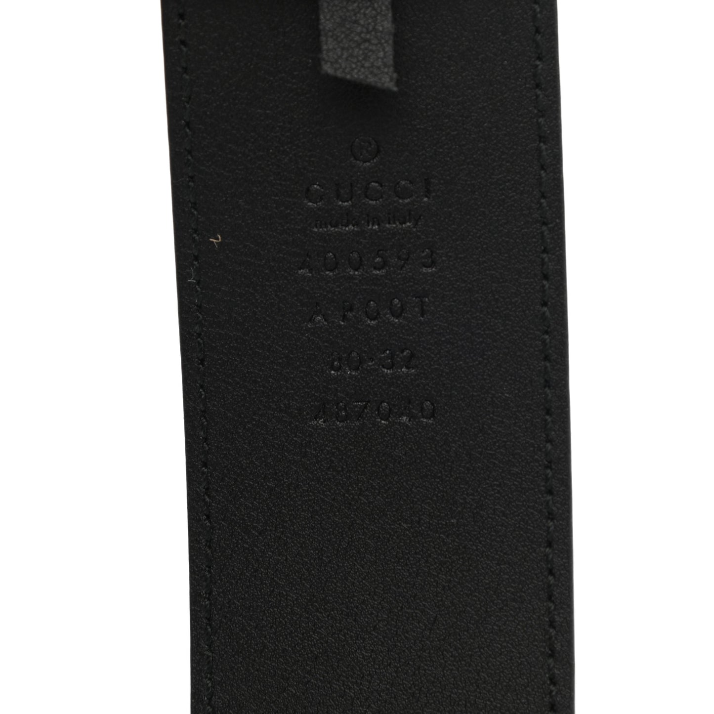 Calfskin Double G 40mm Belt 80 32 Black