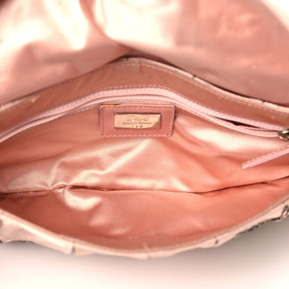 Christian Dior Silk Sequins Embroidered Stingray Clutch Pink 5 of 8
