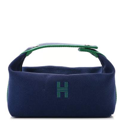 Hermes Canvas Small Bride-A-Brac Pouch Marine 1 of 9