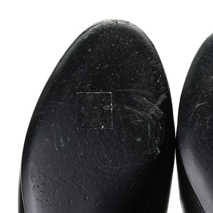 Chanel Lambskin Patent Cap Toe Ballerina Flats 40 Black 9 of 13