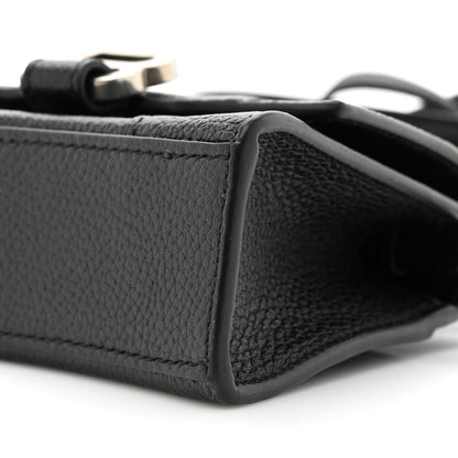 Balenciaga Grained Calfskin Hourglass Top Handle Bag Mini Black 8 of 11
