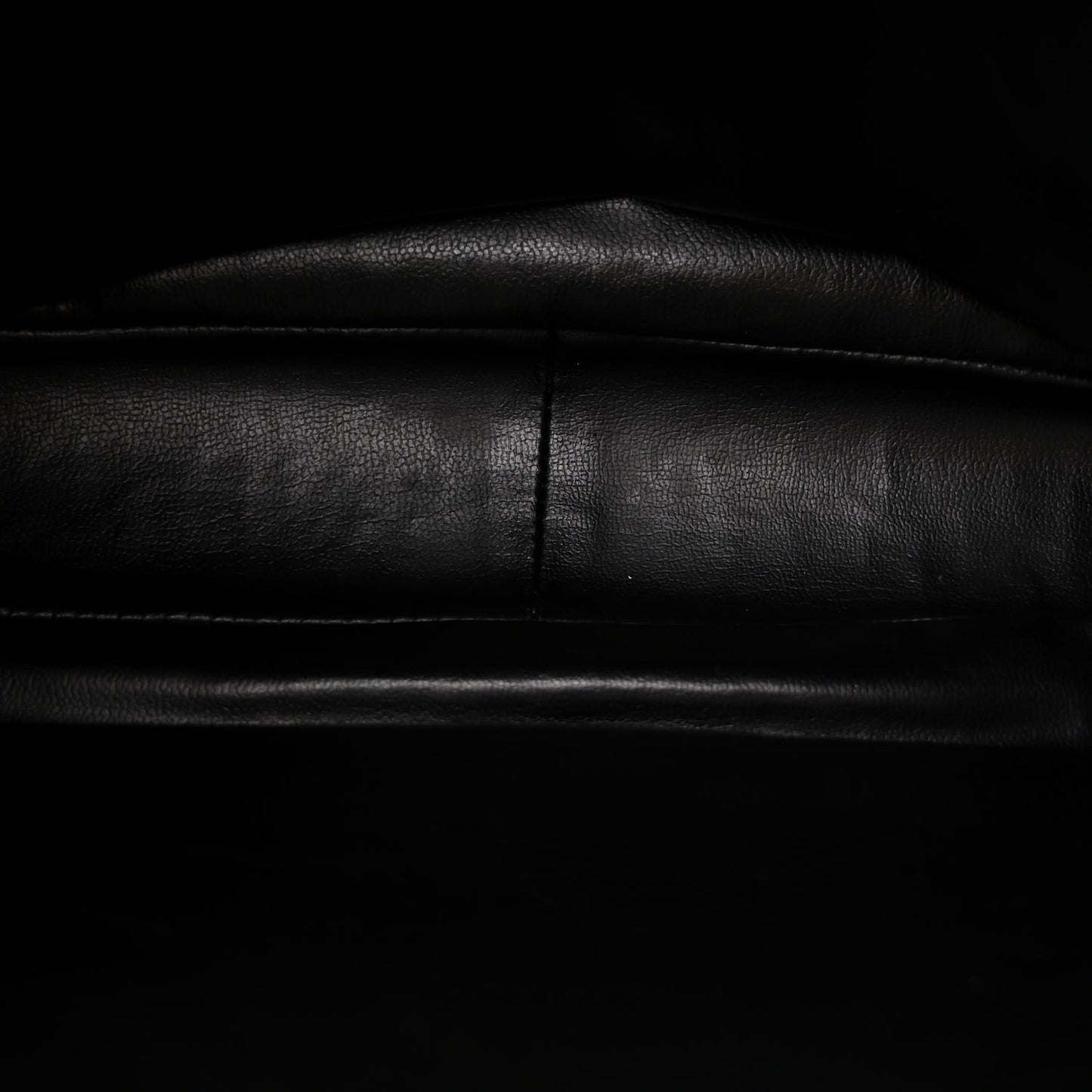 Lambskin Quilted Shopping Tote Black