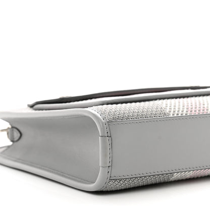 Burberry Calfskin Check Mini Pocket Bag Grey 8 of 9