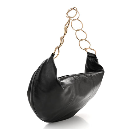 Chanel Lambskin Small Chain Hobo Black 3 of 10