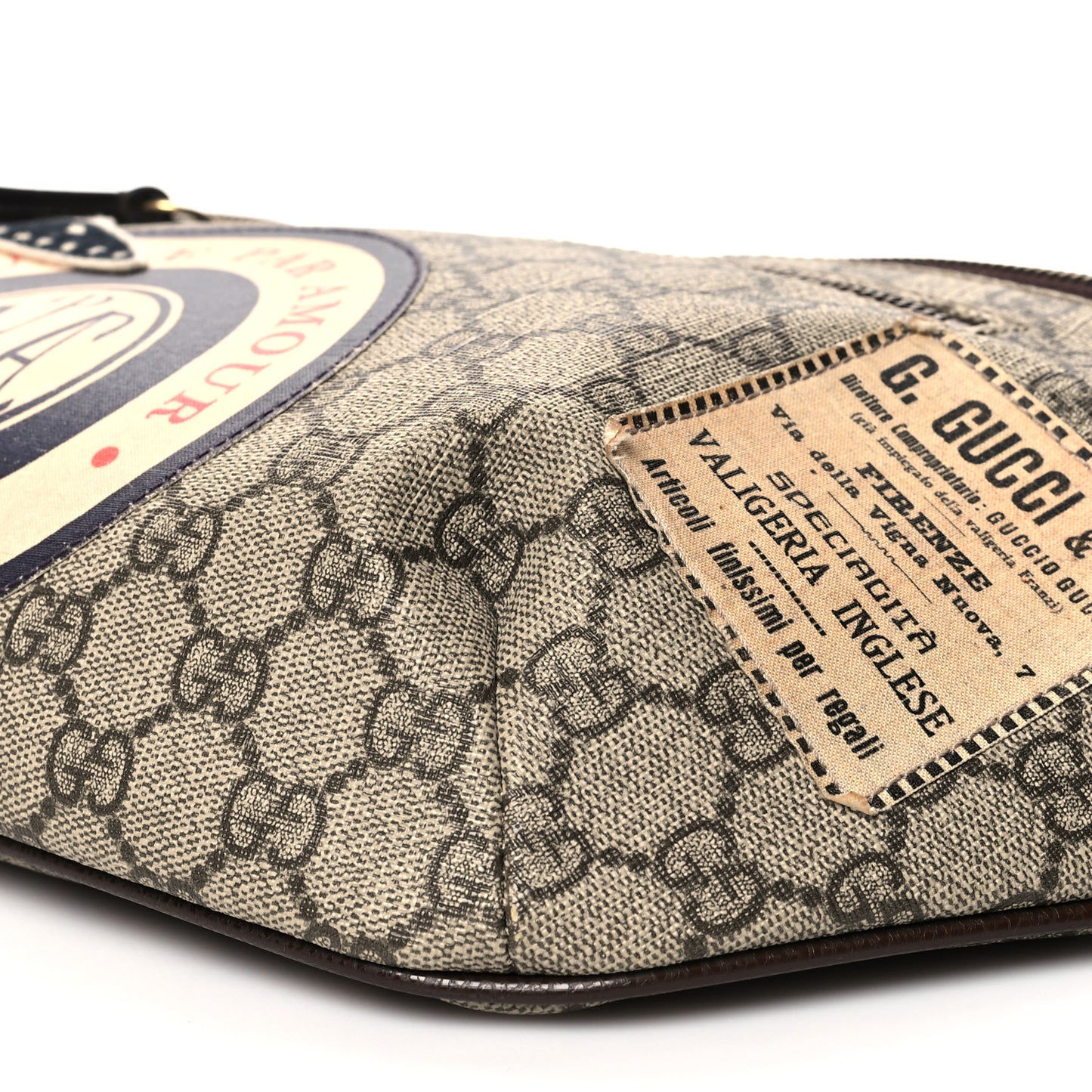 GG Supreme Monogram Courrier Belt Bag Beige New Acero
