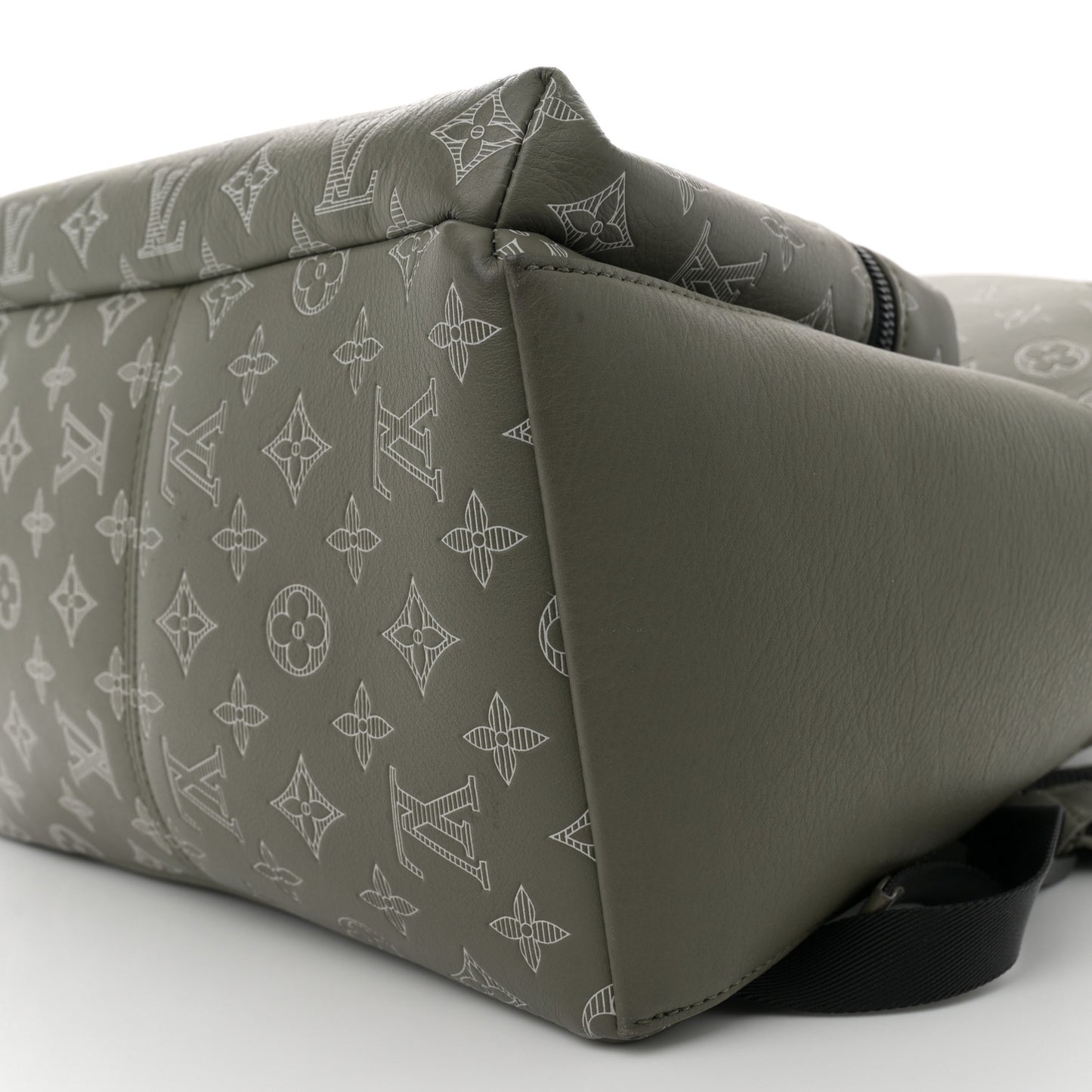 Calfskin Monogram Shadow Discovery Backpack PM Olive Green
