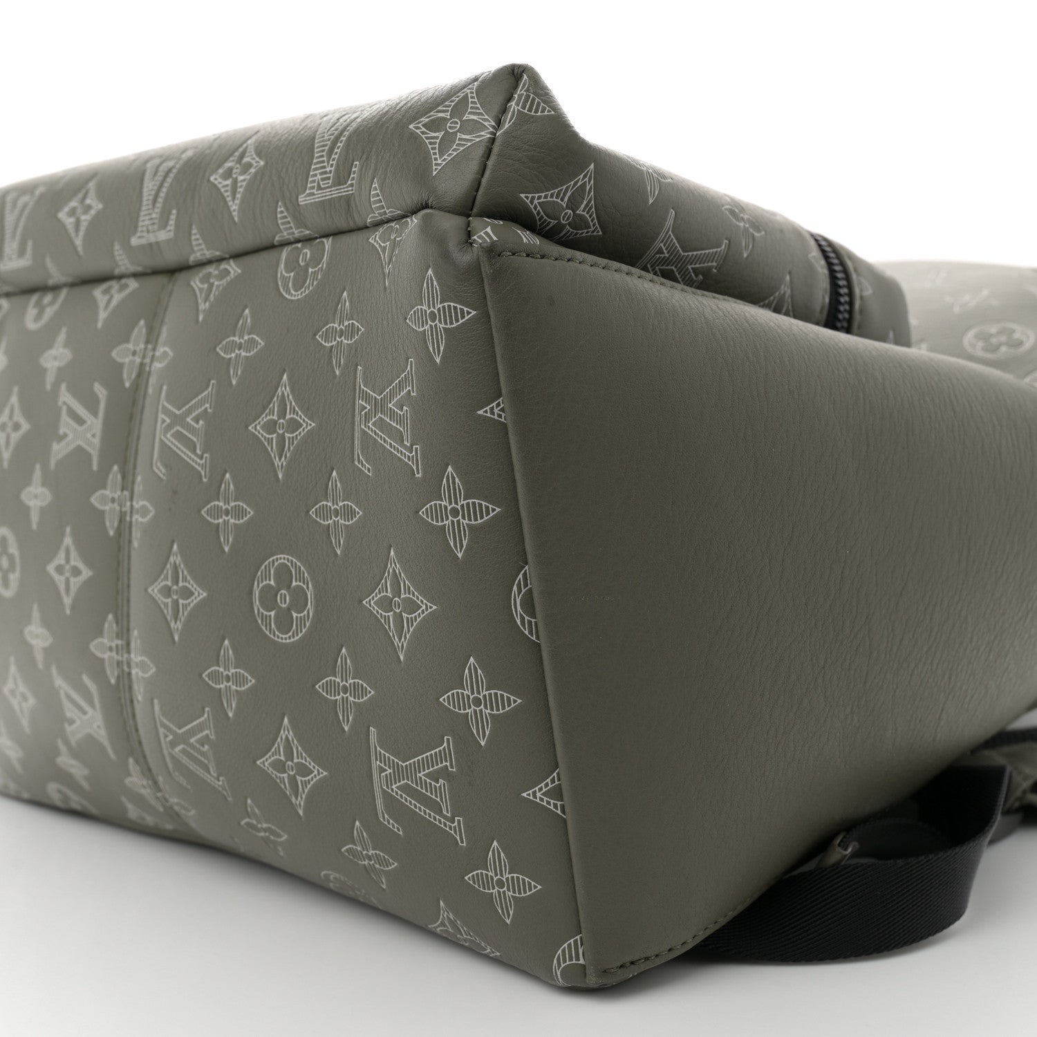 Louis Vuitton Calfskin Monogram Shadow Discovery Backpack PM Olive Green 9 of 10