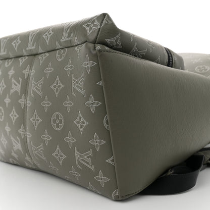Louis Vuitton Calfskin Monogram Shadow Discovery Backpack PM Olive Green 9 of 10