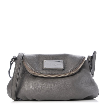 Marc Jacobs Pebbled Calfskin Mini Natasha Crossbody Grey 1 of 8