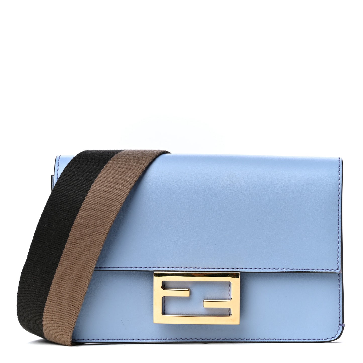 Vitello King Mini Flat Baguette Azzurro Sky