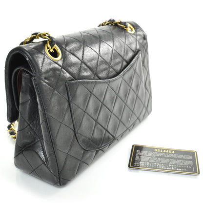 Chanel Lambskin Quilted Small Double Flap Black 3 of 10