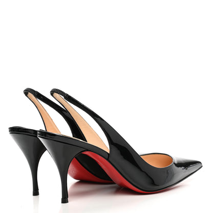 Christian Louboutin Patent Clare Sling 80 Pumps 36.5 Black 4 of 9