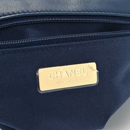 Chanel Lambskin Quilted Large Chanel 19 Flap Navy Blue 6 of 10