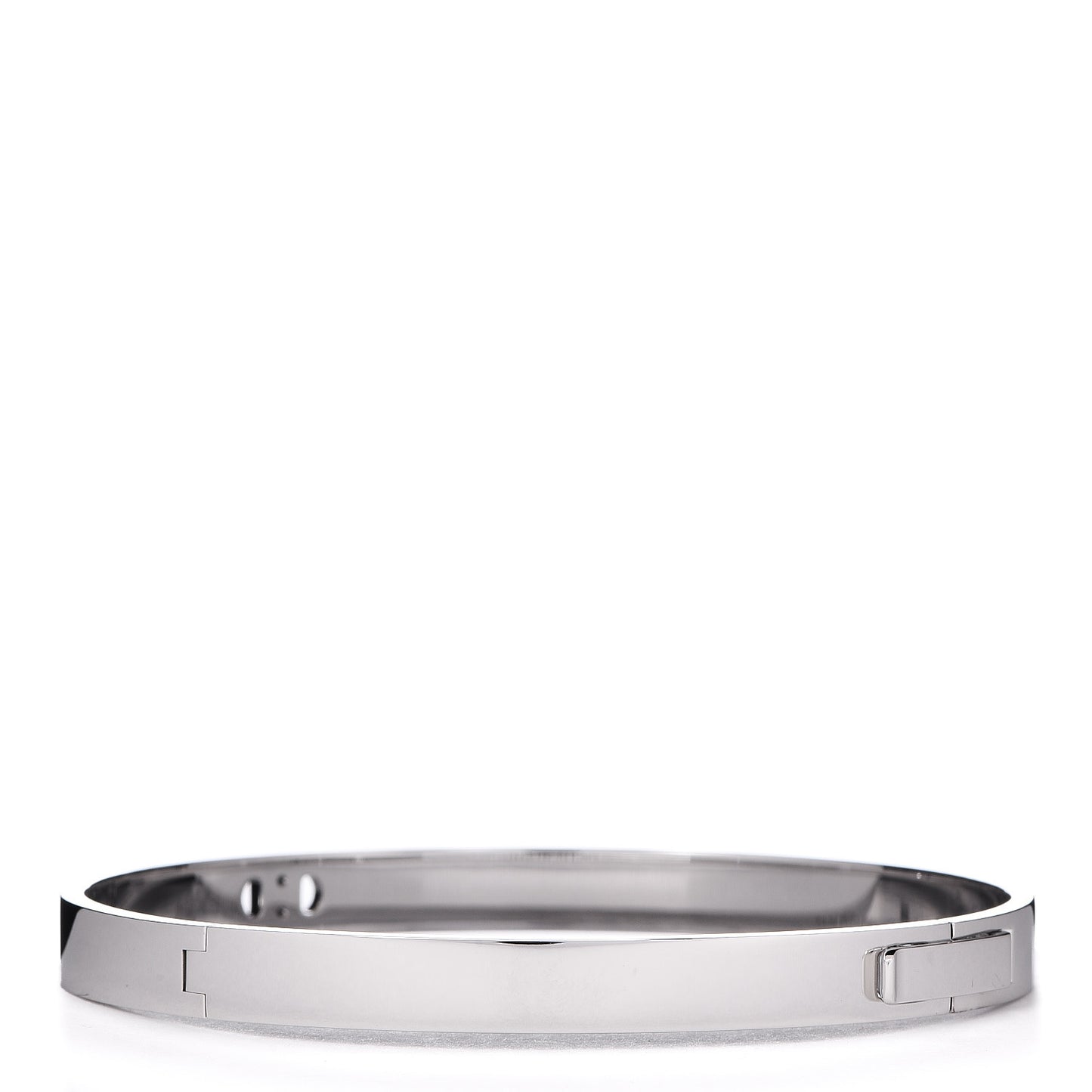 18K White Gold Diamond PM H D'Ancre Bracelet ST