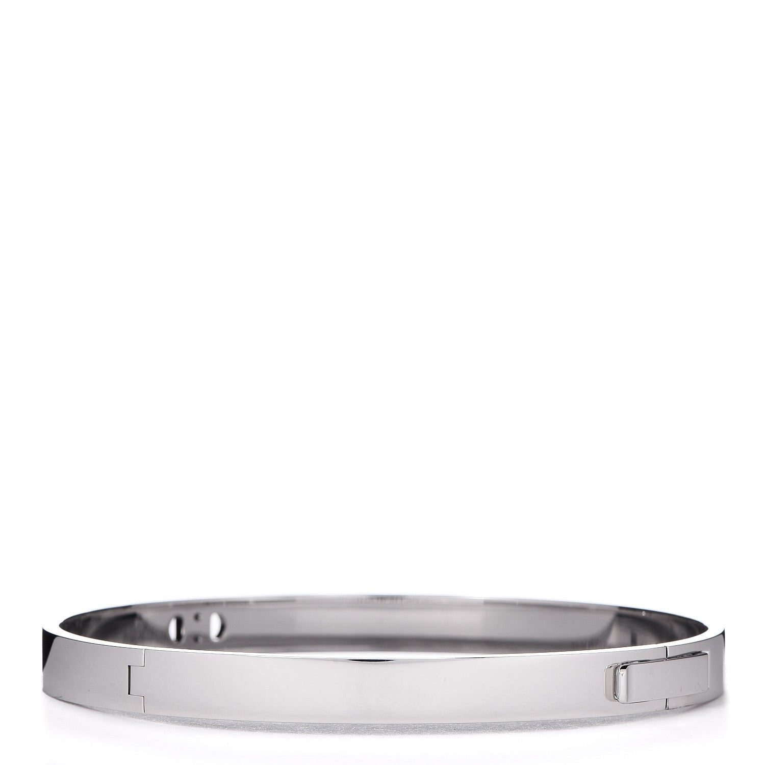 Hermes 18K White Gold Diamond PM H D'Ancre Bracelet ST 3 of 6