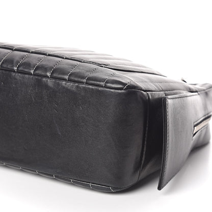 Chanel Lambskin Vertical Quilted Mademoiselle Camera Case Black 7 of 14