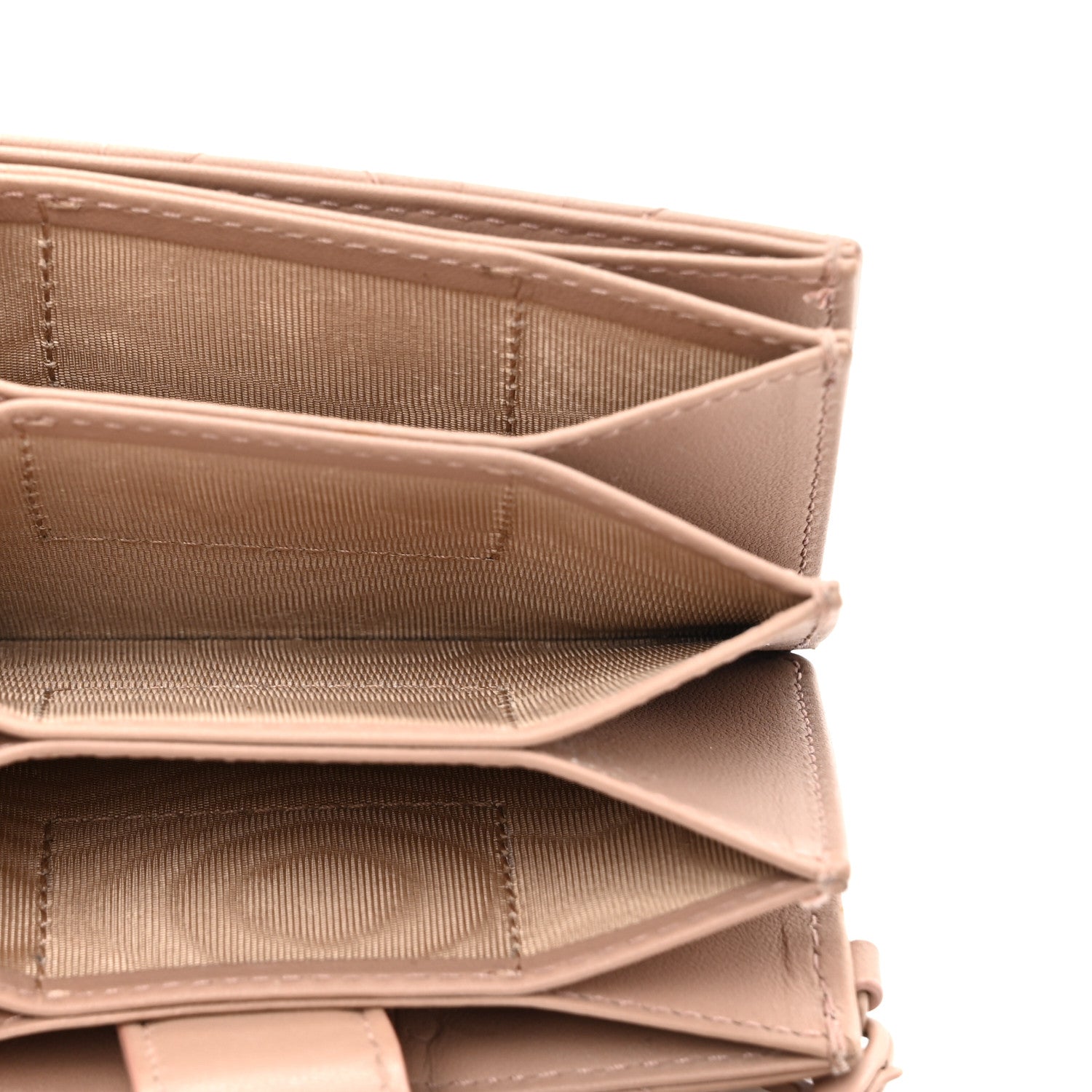 Christian Dior Ultra Matte Calfskin Cannage Lady Dior 5-Gusset Card Holder Blush Powder 5 of 13