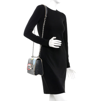 Louis Vuitton Epi World Tour Twist Shoulder Bag MM Black 2 of 9