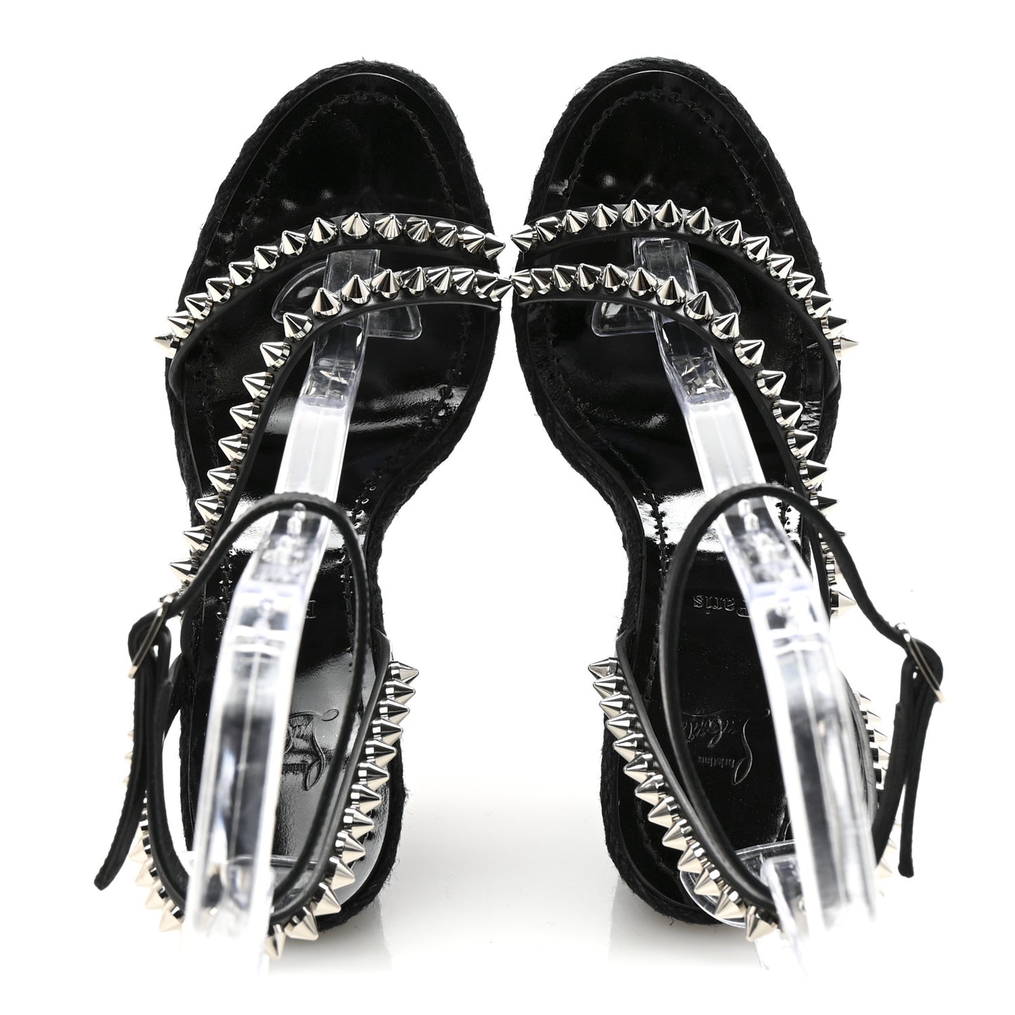 Patent Mafaldina 120 Wedge Sandals 37 Black