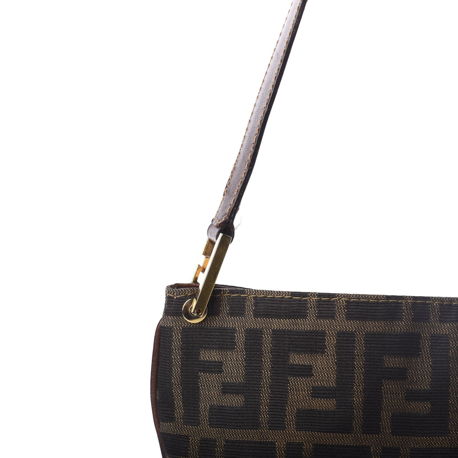 Fendi Zucca Shoulder Bag Tobacco 10 of 13