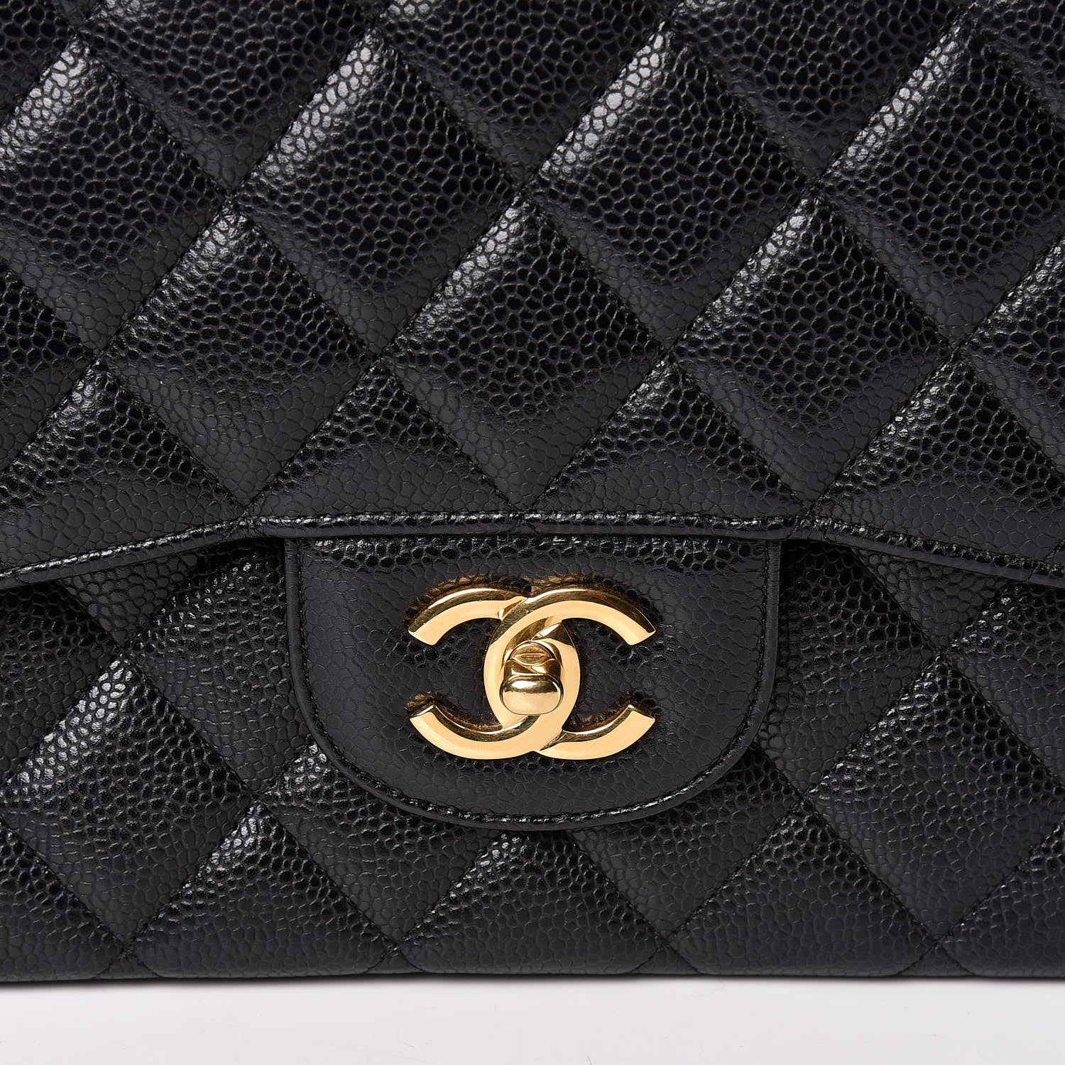 Chanel Caviar Quilted Jumbo Double Flap Black 10 of 19